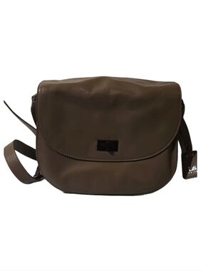 Lo & Sons Olive Leather Camera Crossbody Bag Adjustable Strap
